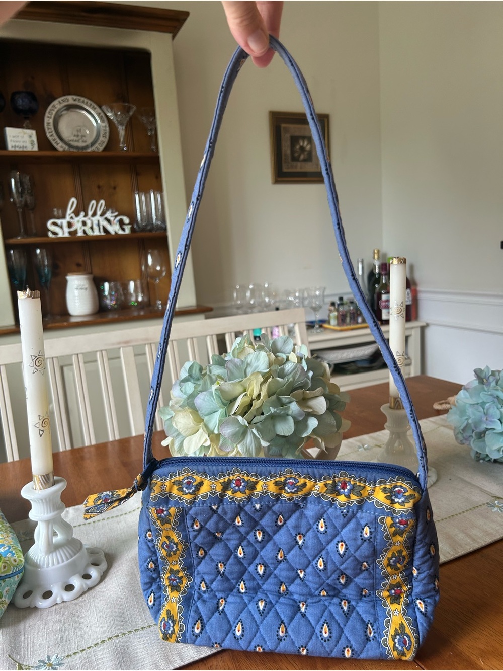 Vera Bradley French Blue Paisley purse - Picture 5 of 6